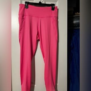 Hot pink workout leggings